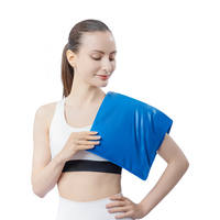 Bleu personnalisé vente chaude coloré réutilisable chaud et froid Pack réglable tissu compresse Wrap Gel Pad thérapie Gel sac de glace