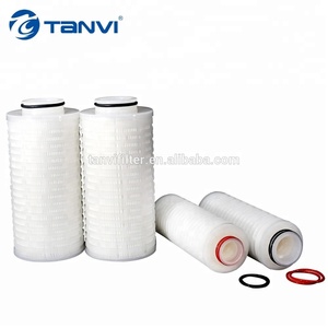 Cartouche filtrante à haut débit 0.22/0.45/1/5/10 micron PP/<span class=keywords><strong>PES</strong></span>/PTFE/PVDF/Nylon/GF pour la préfiltration de l'eau - Product Image 4