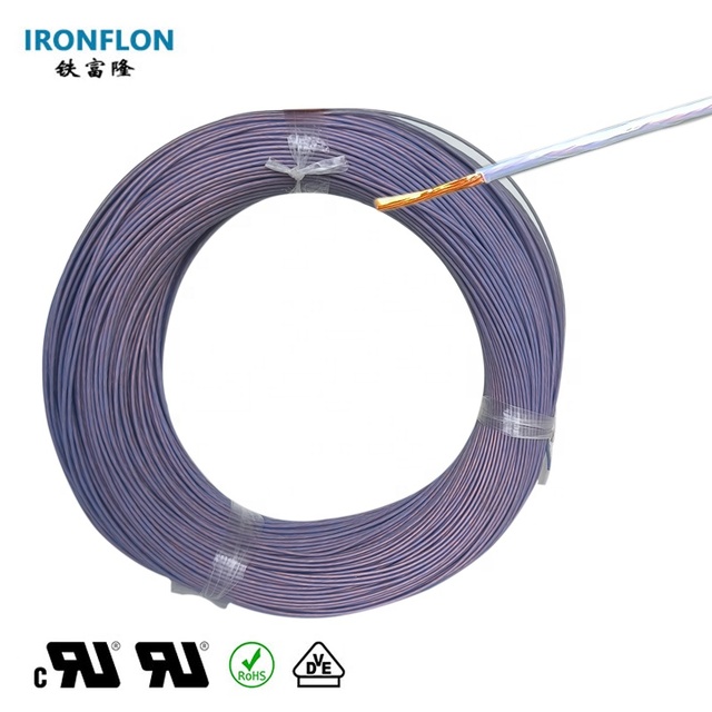 PTFE Wrapped Insulated Electrical Wire Thin Film AFR250 Wire 0.16mm² High Temperature Resistant Auto Pure Copper Wire