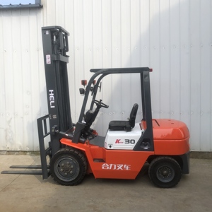 Chariots élévateurs d'occasion HELI K30 d'occasion en entrepôt Chariot élévateur diesel 3T Machines d'ingénierie et de construction d'occasion Engins de terrassement - Product Image 2