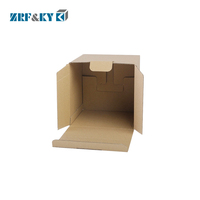 Boîte d'emballage postal d'expédition de carton ondulé personnalisé en kraft brun a/B/E/F cannelure