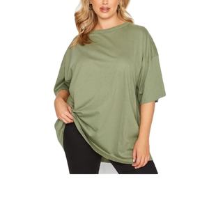 Recién llegado, camiseta de talla grande para mujer de algodón 100% de alta calidad, camiseta de manga corta con cuello redondo para exportación de mujer de BD - Product Image 1