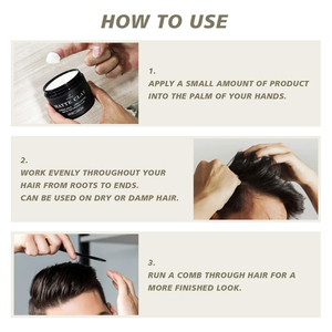 Cera per <span class=keywords><strong>Capelli</strong></span> <span class=keywords><strong>Uomo</strong></span> Effetto Opaco Tenuta Forte 100g Senza Alcool Naturale Biologica per <span class=keywords><strong>Capelli</strong></span> Secchi/Crespi – Offerta Speciale - Product Image 6