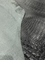 Cuir de vachette véritable de qualité supérieure, grain de crocodile embossé, chaises, canapés et armoires de luxe, accessoires de rembourrage sur mesure