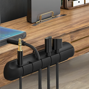 Mini Silicona 3 <span class=keywords><strong>5</strong></span> 7 Ranura Cable de carga Cable Usb Línea Clip Pegar Pared Línea DE DATOS Cable Organizador - Product Image 2