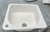 Lavabo à linge balcon ménage Quartz pierre évier à linge avec planche à laver lavabo grande taille éviers de cuisine simples