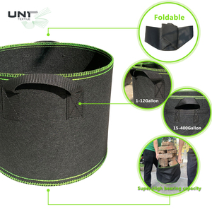 Pots Plant Planting Bag Recycled Fabric Pots Felt 1 3 5 10 15 20 30 45 100 Gallon Large Garden Strawberry Vegetable Potato Plant Grow Bags