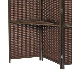 Paravent <span class=keywords><strong>en</strong></span> <span class=keywords><strong>bois</strong></span> pliable et mobile de style Art Déco <span class=keywords><strong>pour</strong></span> <span class=keywords><strong>salon</strong></span>, bar à café, espace de bureau, tissage simple - Product Image 4