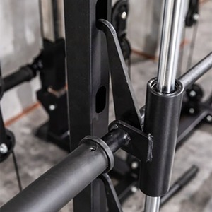 เครื่องออกกำลังกายมัลติฟังก์ชั่น MR Compact Commercial Power Rack Smith สำหรับสควอท อก ขา พร้อมแผ่นโฟม ABS และอุปกรณ์สแตนเลส เสริมสร้างความแข็งแรง - Product Image 4