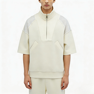 Moletom Masculino Casual Liso de Manga Curta para Primavera 2026 - Product Image 5