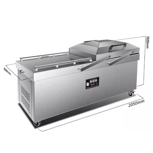 Machine d'emballage sous vide commerciale à double chambre de grande taille DZ-820/2SA pour riz, aliments frais, thé, viande et snacks - Product Image 3