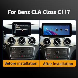 LINUX 10.25 pouces Écran tactile stéréo Carplay Auto pour Benz Classe A W176/<span class=keywords><strong>CLA</strong></span> C117/GLA X156 2013-2018 Lecteur multimédia de voiture Affichage - Product Image 3