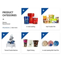 HD Custom Design Inner Film Packaging Stickers Microwave Safe PP Plastic Fresh Food Storage Container Labels