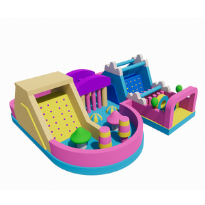 Nouveau design château gonflable gonflable toboggan gonflable château gonflable combo grand château gonflable parcours du combattant - Product Image 2