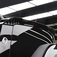 Spoiler Posteriore Meccanico di Ricambio per Land Rover Defender 20+ 90/110/130, Ala da Tetto Nera Lucida, Parti di Modifica Esterna