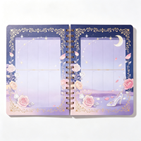 Carnet à spirale A5, 100 feuilles, bloc-notes personnalisé à couverture rigide pour les marchés européen et américain, papier ligné 80 g/m² pour événements