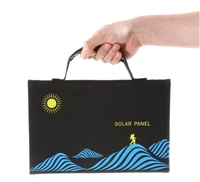 Panneau solaire portable 50W, design pliable, puissance de 50W, répondant aux besoins énergétiques quotidiens des ménages, recharge d'ordinateurs portables et de téléphones