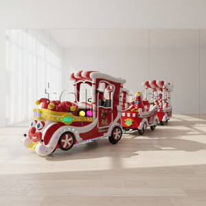 <span class=keywords><strong>Train</strong></span> de parc d'attractions Topso, capacité 15 personnes, vitesse 7 km/h, utilisation intérieure/extérieure, fabriqué en Chine pour centres commerciaux et écoles, usage commercial - Product Image 1