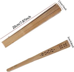 Ventilador de mano de madera personalizado de bambú y sándalo, tallado a medida, recuerdos para invitados de boda, venta al por mayor, gran éxito de ventas - Product Image 4