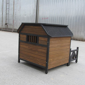 คอกสุนัขไม้กลางแจ้งขนาดใหญ่พร้อมระเบียงเฟอร์นิเจอร์สัตว์เลี้ยง - Product Image 6