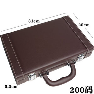 300 pièces PU Boîte <span class=keywords><strong>De</strong></span> Rangement Professionnel Texas <span class=keywords><strong>Poker</strong></span> Puces Ensembles Cuir Valise Casino Jeu Accessoire Conteneur - Product Image 3