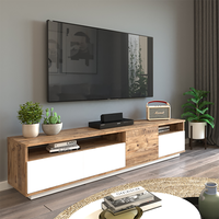 Meuble TV moderne en panneaux de bois pour salon, design respectueux de l'environnement, meubles personnalisables pour la maison