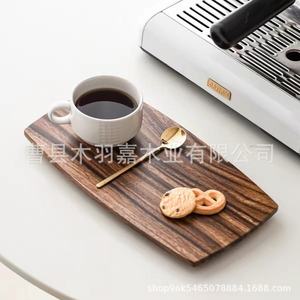 Mu Yujia Solid Wood Plate Rectangle Walnut Handmade <b>Dinner</b> Dessert <b>Tray</b> Household Snack Serving Platter - Product Image 2