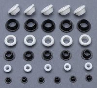 Grommet de câble anti-poussière personnalisé, trou de 22 mm, bouchon de trou étanche, grommet rond en caoutchouc double face