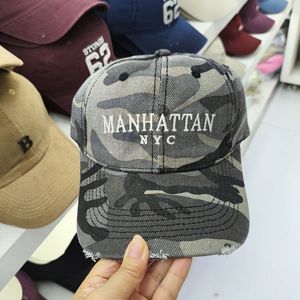 Manhattan Nyc Camouflage Baseball Cap Unisex Twill Cotton <b>Sun</b> <b>Shade</b> Hat - Product Image 4