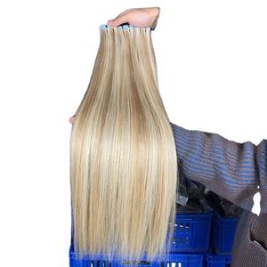 Extensions de cheveux humains 100% vierges Remy en gros, extensions naturelles brutes à bandes adhésives, cuticule complète, haute qualité, extensions à bandes adhésives - Product Image 2