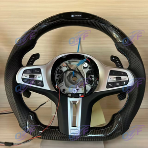 Volante de fibra de carbono de rendimiento LED de piezas de automóviles personalizadas de fábrica para <span class=keywords><strong>BMW</strong></span> 3 Series G20 G28 M340i 5 Series G30 530I 540I - Product Image 3