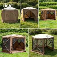 Tente de camping instantanée Kawagebo Kamp (KK) 210D en polyester Oxford, imperméable, avec moustiquaire intégrée