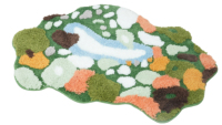 Tapis de mousse d'entrée en peluche irrégulier 3D personnalisé, haut et bas, tapis modernes touffus absorbant l'eau pour salle de bain à domicile