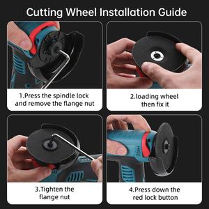 Powerful Rechargeable Electric <strong>Angle</strong> Grinder Mini Polisher Diamond Tile Wood Stone <strong>Cutting</strong> <strong>Tool</strong> with Grinding Disc Wheel - Product Image 2