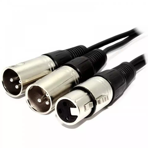 3pin <span class=keywords><strong>XLR</strong></span> femmina a doppio maschio spina Y Splitter cavo cavo del microfono - Product Image 2