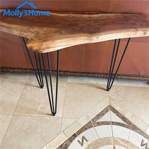 Pieds de table en métal noir de style Mid-Century, accessoires de quincaillerie en fer <span class=keywords><strong>pour</strong></span> salle à manger, cuisine, chambre et salon - Product Image 3