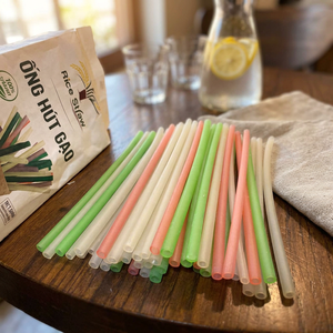 VIET <b>for</b> Eco-Friendly Ginger-flavored Rice <b>Drinking</b> <b>Straws</b> Made in Dong Thap Vietnam No Preservatives 100% Natural Ingredients - Product Image 3