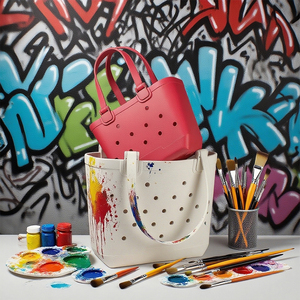 2025 EVA Tote Beach Pool Tote Bag Gran capacidad portátil impermeable al aire libre <span class=keywords><strong>vacaciones</strong></span> bolsa de compras de mano - Product Image 1