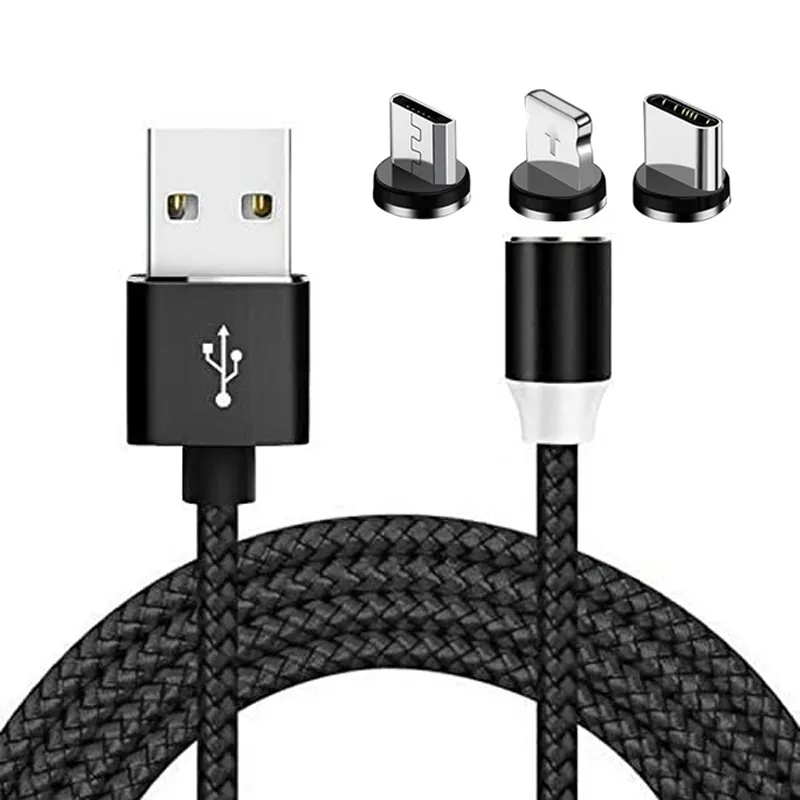 Magnetic USB Cable Fast Charging USB Type C Magnet Charger Data Charge Micro USB Mobile Phone Cord