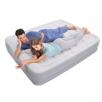 Lit d'air gonflable de luxe 80 pouces Queen avec pompe intégrée, personnalisable OEM
