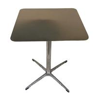 Table Moderne en Acier Inoxydable à Quatre Pieds pour Cafés Tendance, Salons de Thé, Boutiques de Desserts, Réunions d'Affaires en Extérieur – Durable et Écologique