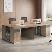 Nouveau bureau de personnel simple, durable et moderne, avec porte-cartes, en bois
