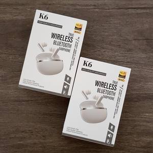 Audífonos Inalámbricos <span class=keywords><strong>K6</strong></span> TWS con Control Táctil, Auriculares Estéreo Intrauditivos de Baja Latencia para Juegos, con Indicador de Batería Digital - Product Image 2