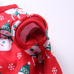 Venta al por mayor encantador muñeco de nieve para pijamas de ropa de perro de Navidad - Product Image 3