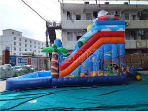 Toboggan aquatique Sea World, château gonflable, piscine gonflable, château gonflable avec toboggan, toboggan aquatique gonflable commercial - Product Image 6