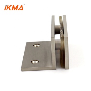 Fixation de <span class=keywords><strong>porte</strong></span> de douche en verre sur mur, profil carré, construction en <span class=keywords><strong>laiton</strong></span> massif, <span class=keywords><strong>bride</strong></span> de fixation en verre - Product Image 5