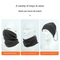 Cache-cou thermique en polaire pour hommes et femmes, couvre-visage chaud pour l'hiver, écharpe de snowboard, couleur personnalisée, sports de plein air