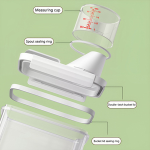 1100ml kín hạt Jar với quy mô BPA-free nhựa lưu trữ Hộp nhà bếp hộ gia đình lưu trữ Jar - Product Image 4