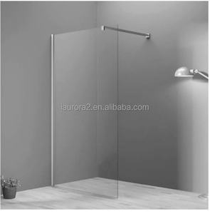 Modernes Rahmenloses Glasduschkabinen-Set, Zwei Begehbare Komplette Duschtüren für Hotel oder Villa, aus Gehärtetem Glas im Rahmenlosen Design - Product Image 5