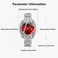 Montre pour homme PIN TIME PT1453 Y2K Spider Web, design unique, rétro, forme spéciale, quartz, étanche, date, lumineuse.